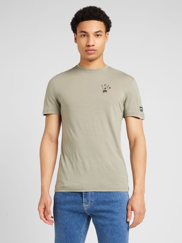 T-Shirt fonctionnel super.natural en gris : devant