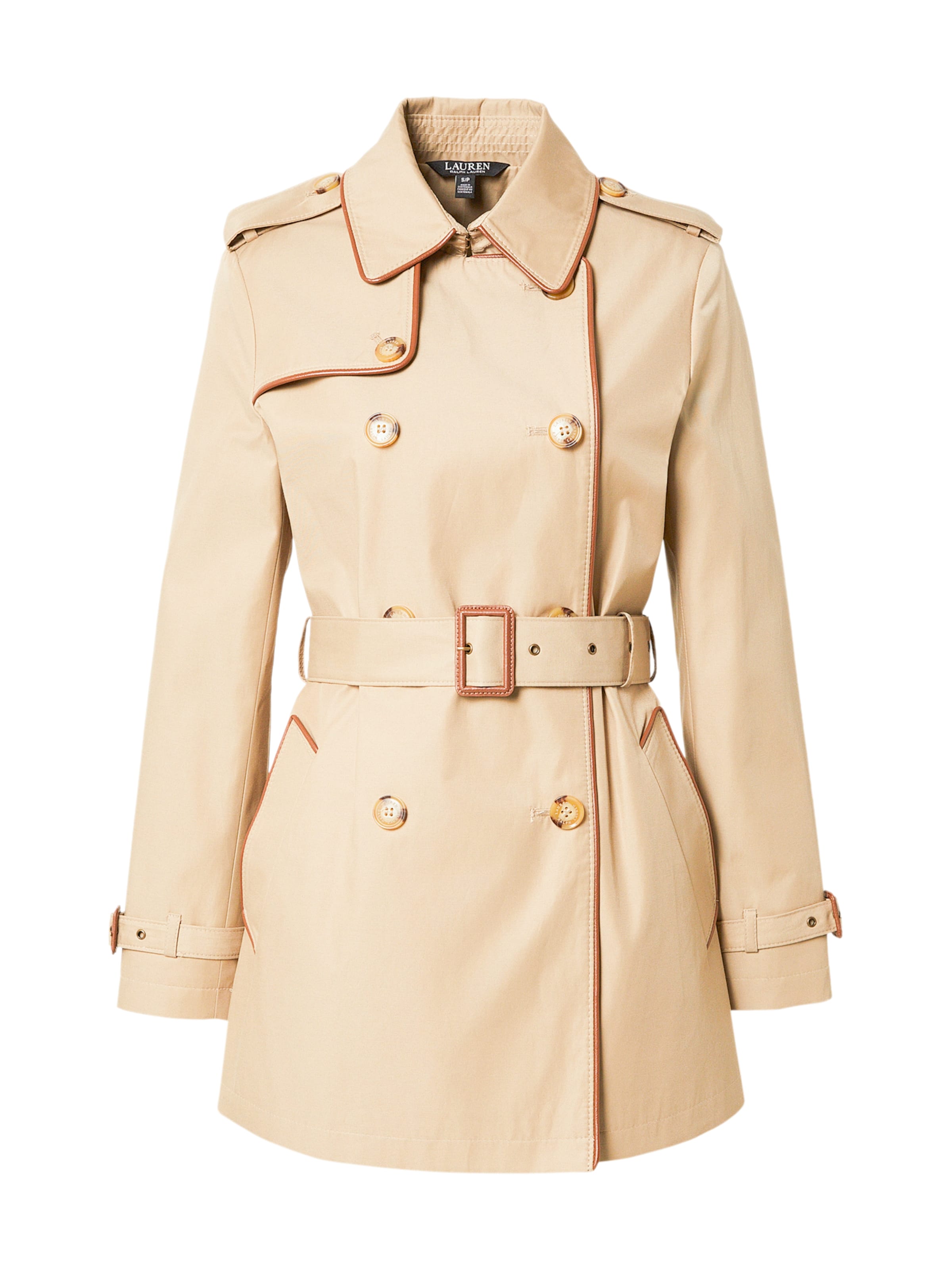 Lauren Ralph Lauren Prechodný kabát - Béžová: predná strana