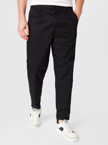 Regular Pantalon à pince 'Dew' Only & Sons en noir : devant