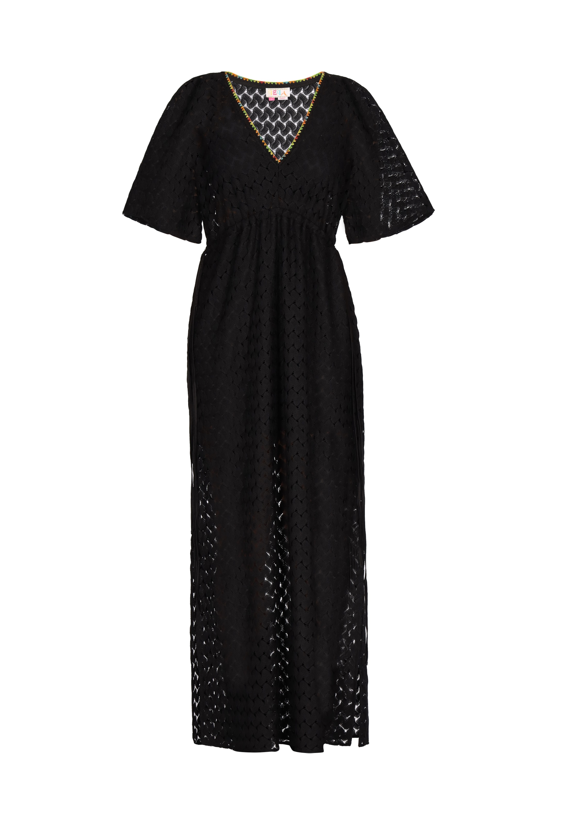 IZIA Sommerkleid in Schwarz: Vorderseite