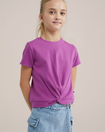 WE Fashion Shirt in Purple: front
