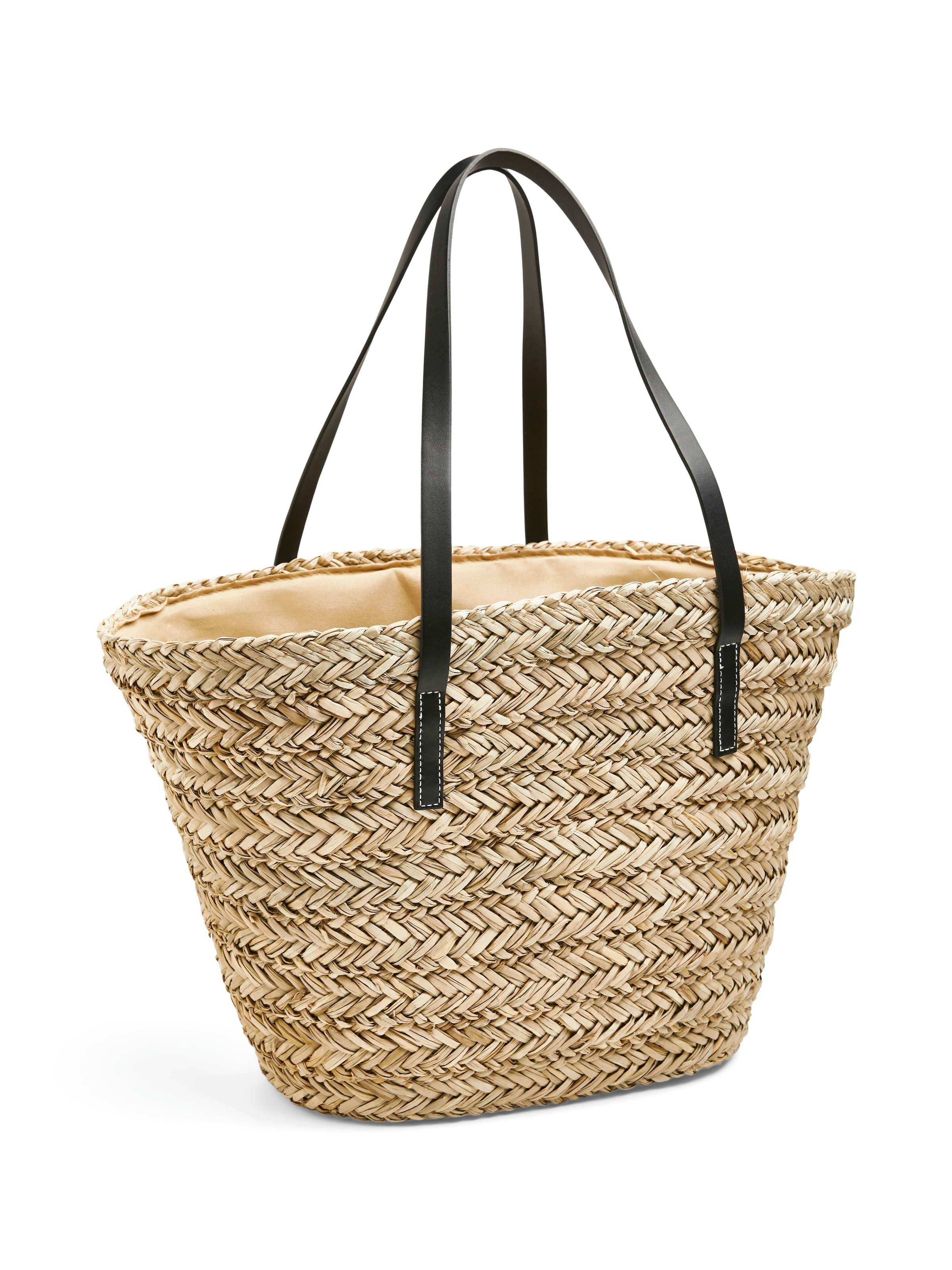 PIECES Plážová taška 'PCKisa' – hnědá: přední strana