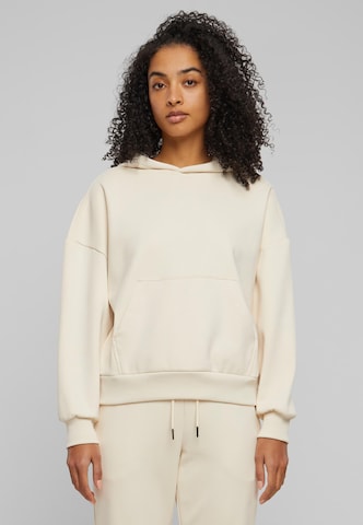 Sweat-shirt Urban Classics en blanc : devant