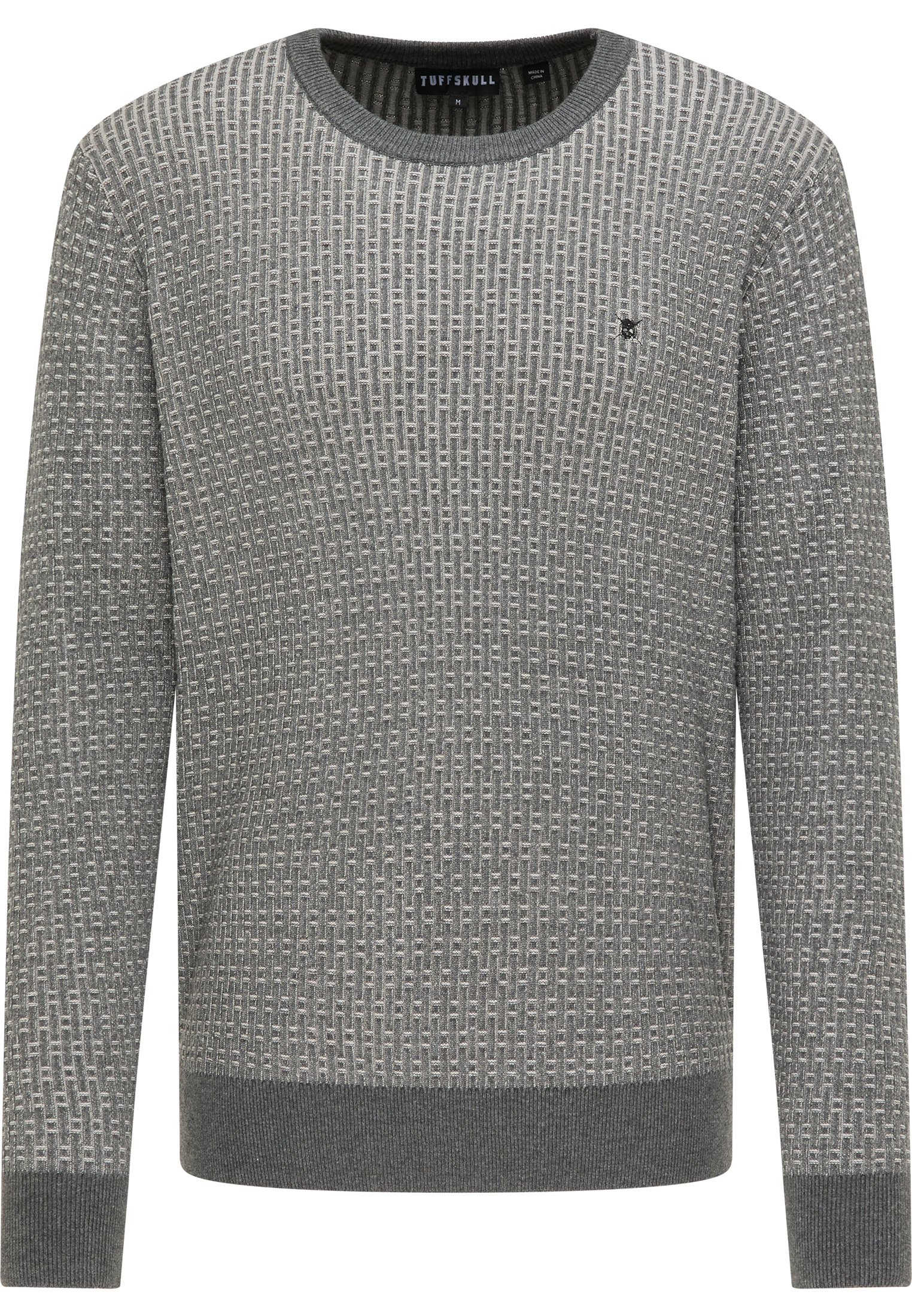 TUFFSKULL Sweter w kolorze Szary, Jasnoszarym 