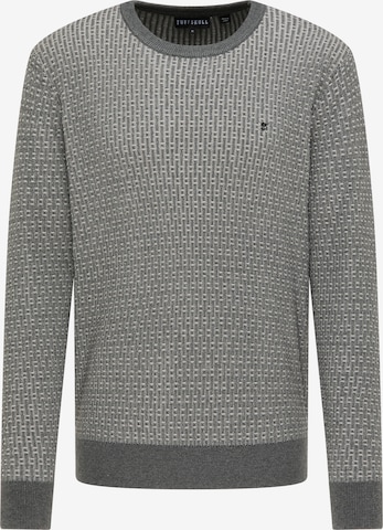 TUFFSKULL Pullover in Grau: front