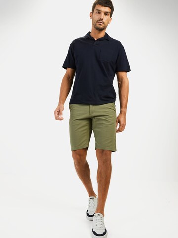 CAMEL ACTIVE Regular Chinoshorts aus Baumwolle mit Stretch in Grün