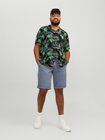 Jack & Jones Plus Comfort Fit Skjorte 'Luke' i sort