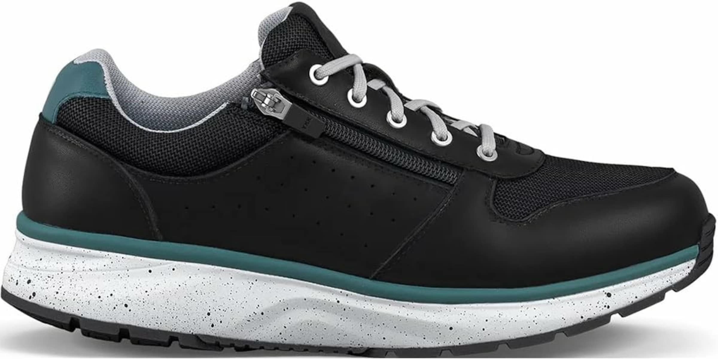 Joya Sportlicher Schnürschuh in Schwarz: Vorderseite