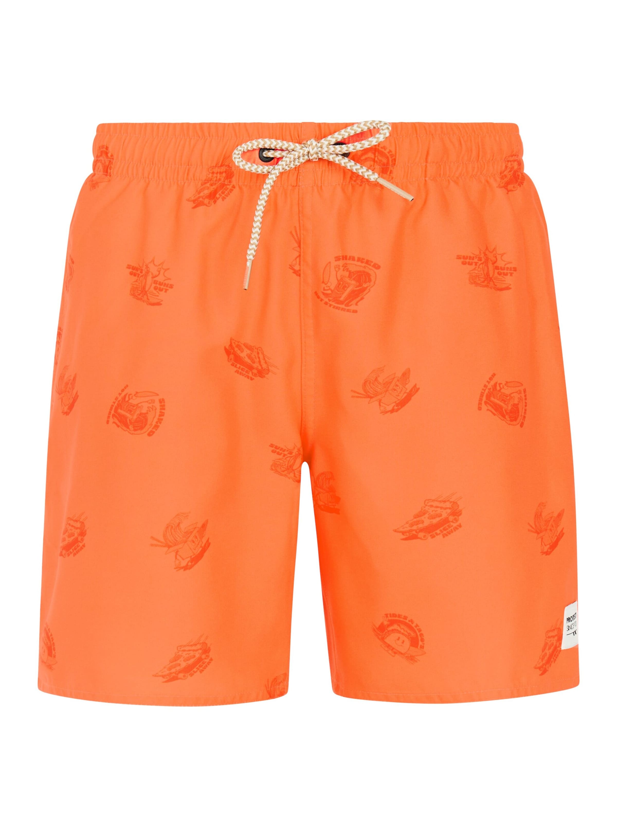 PROTEST Badeshorts 'PRTHector JR'‌‌‌‌‌‌‌‌‌‌ in Orange: Vorderseite