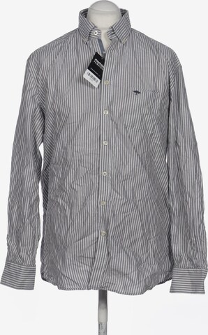 FYNCH-HATTON Button Up Shirt in XL in Grey: front