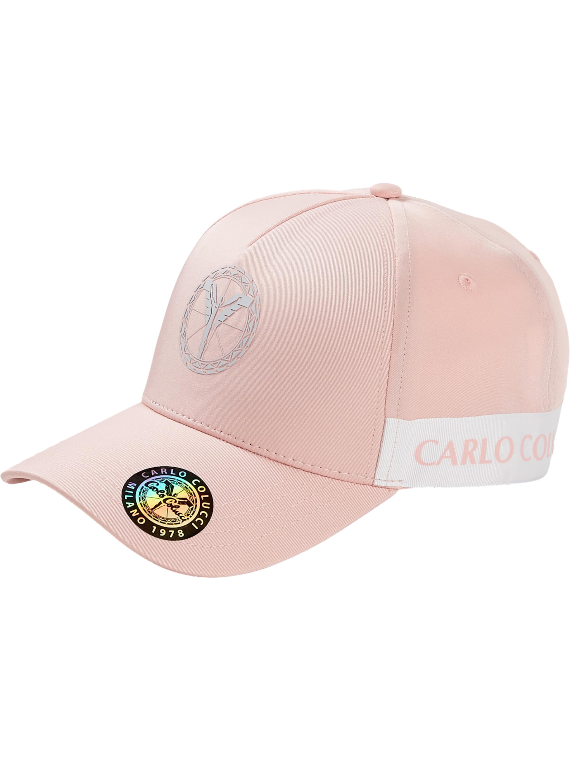 Carlo Colucci Cap 'DaCampo' in Pink: Vorderseite