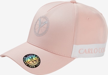 Carlo Colucci Cap 'DaCampo' in Pink: front