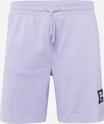 Regular Pantalon QS en violet : devant