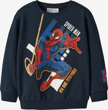 NAME IT Sweatshirt 'NMMALBIE SPIDER' in Blue: front