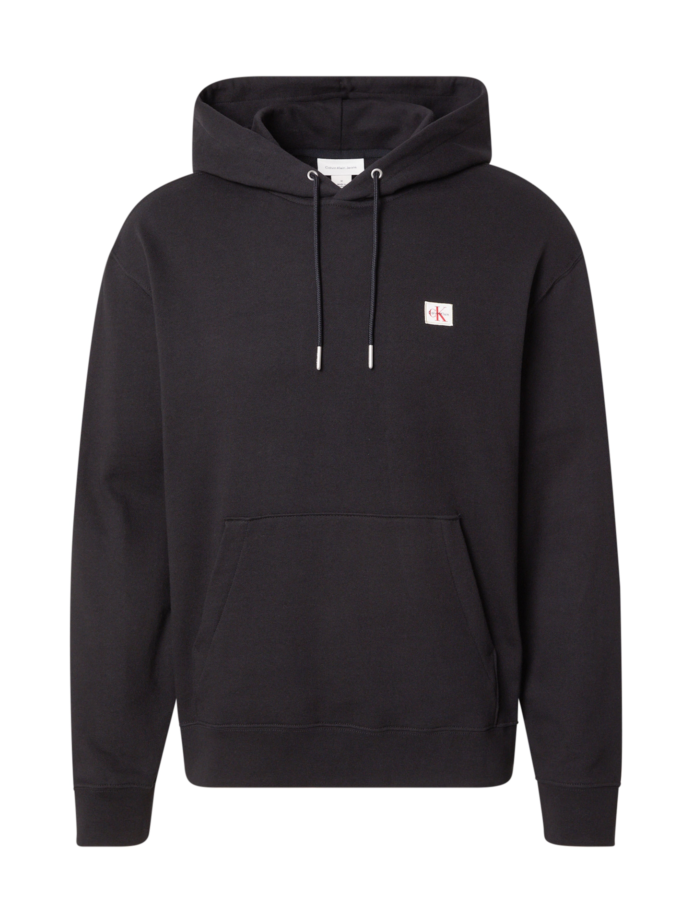 Calvin Klein Jeans Mikina – černá: přední strana