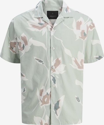 JACK & JONES Button Up Shirt in Green: front