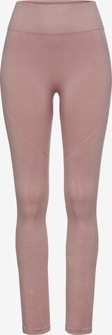 LASCANA Skinny Leggings in Pink: predná strana