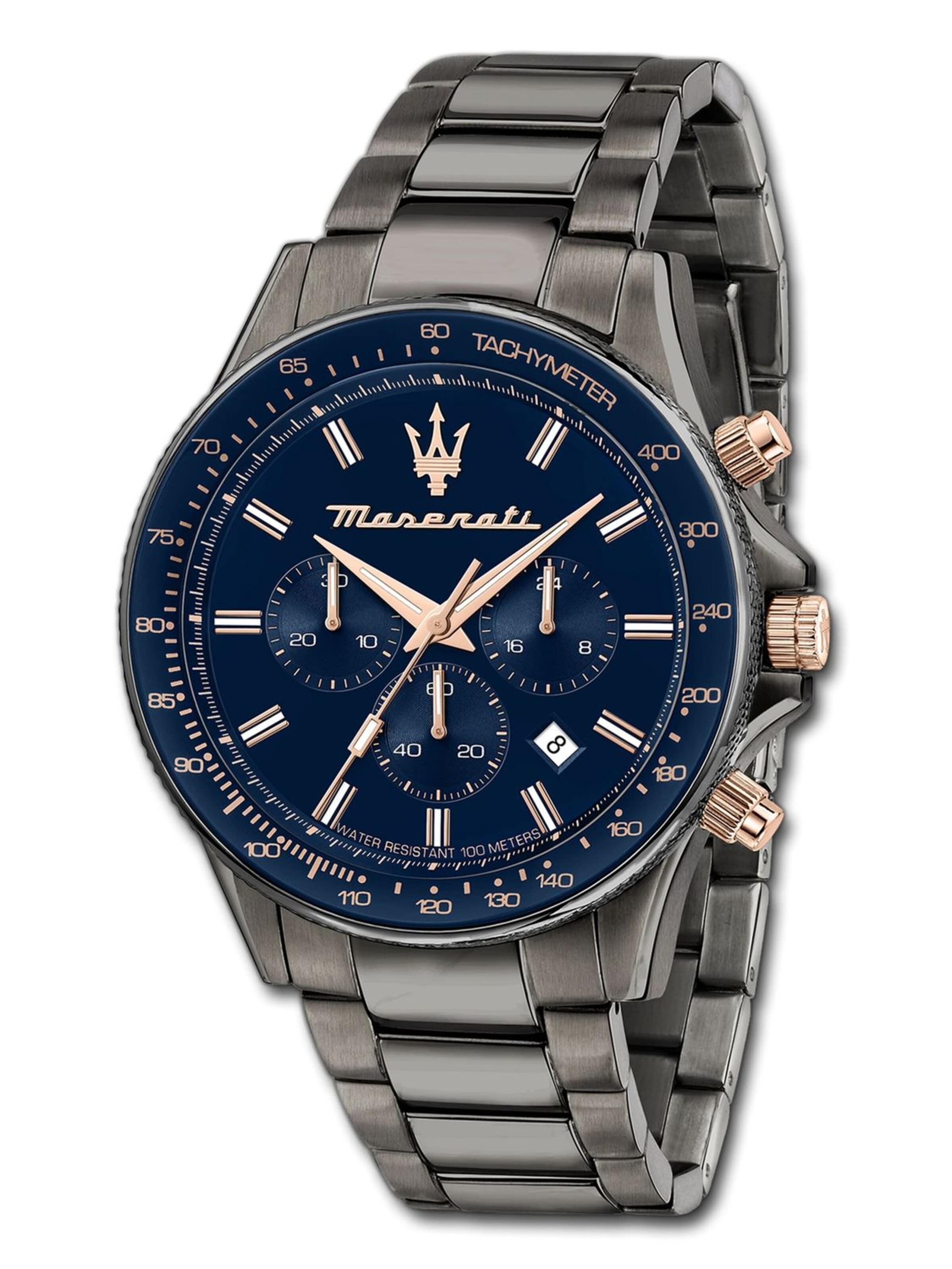 Maserati - Reloj analógico en gris: frente