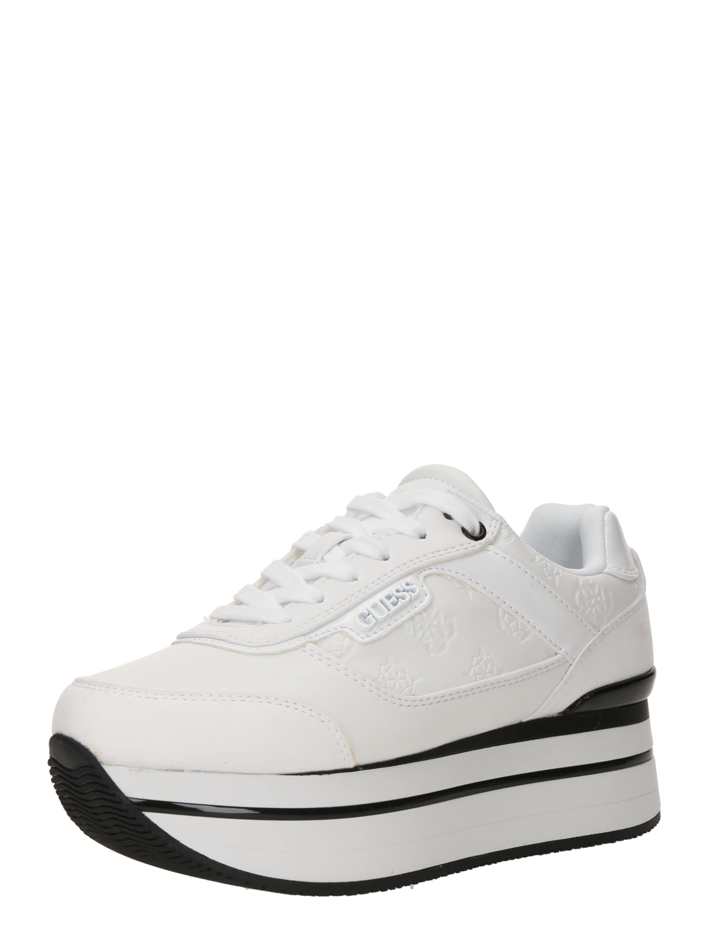 Sneaker bassa 'Hansini' di GUESS in bianco: frontale
