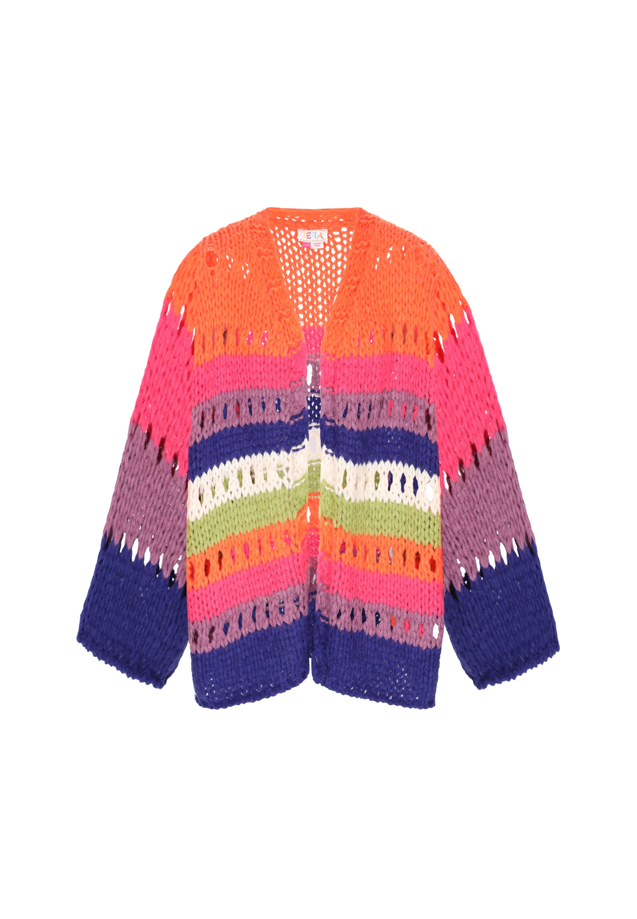 IZIA - Cárdigan 'Boho' en naranja: frente