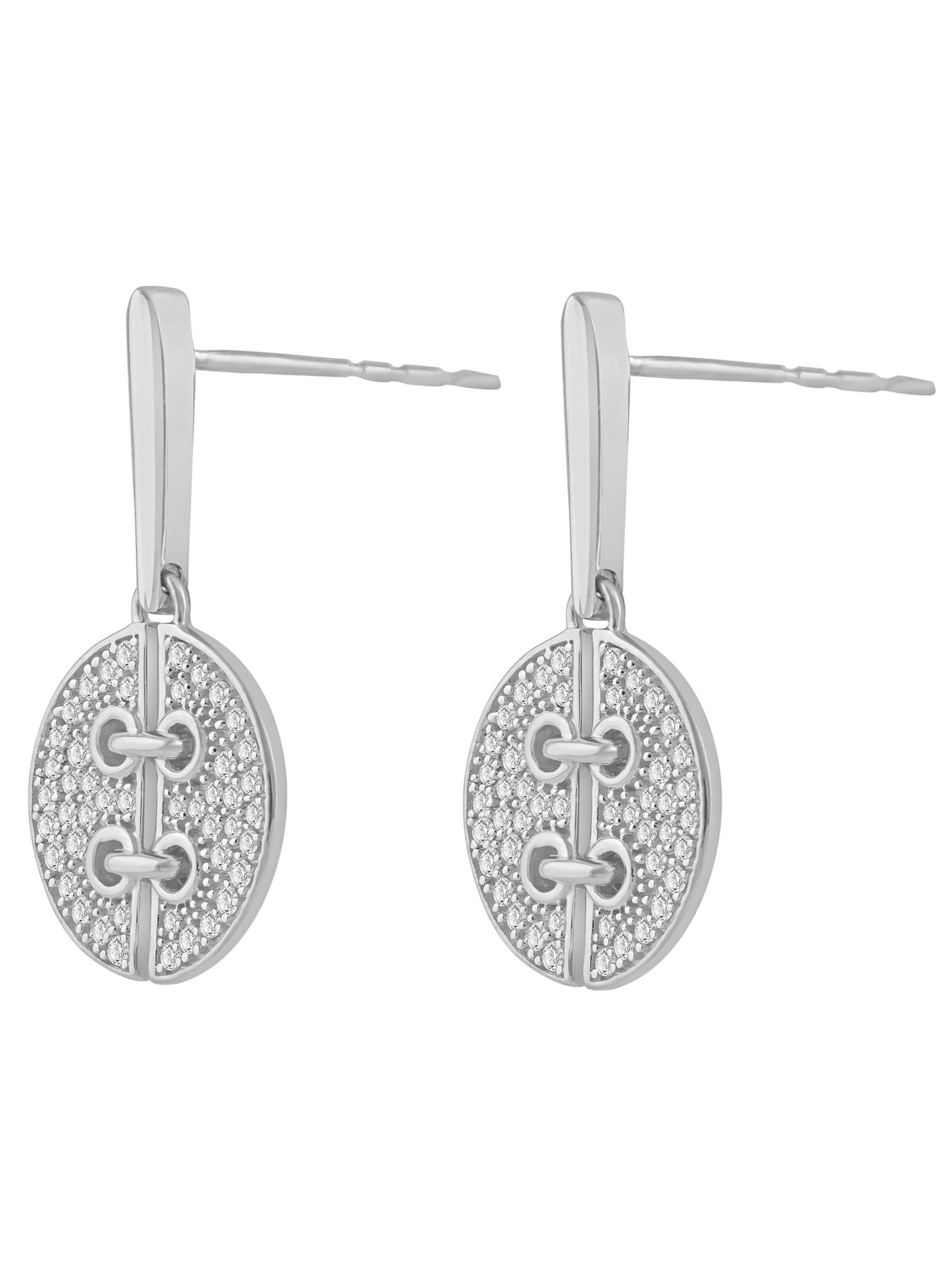 Diamant Exquis - Pendientes en plata