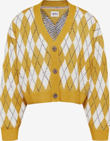Tommy Jeans Knit Cardigan in Yellow: front