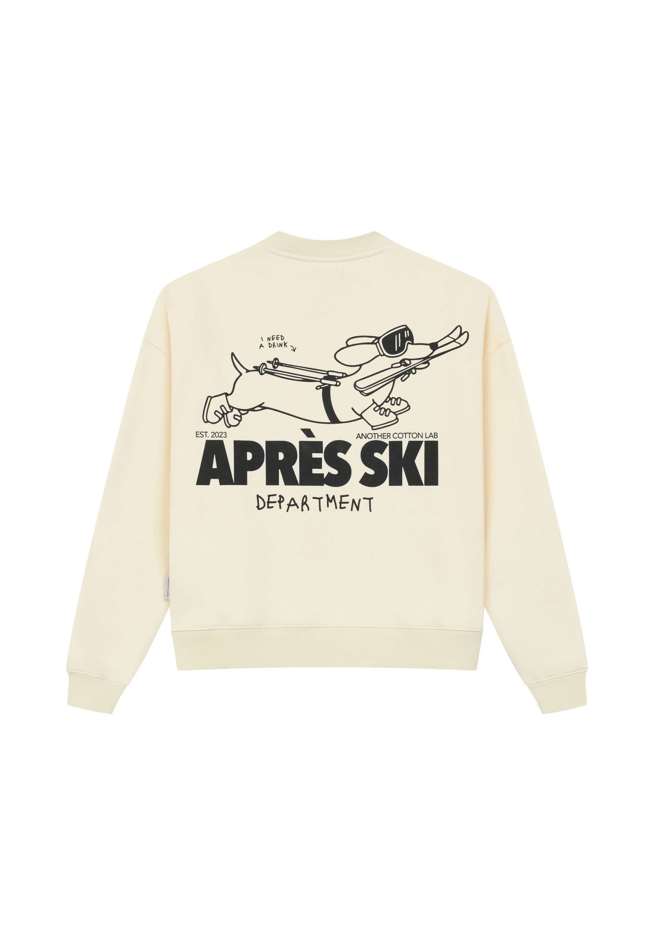 Another Cotton Lab - Sweatshirt 'Apres Ski' em branco