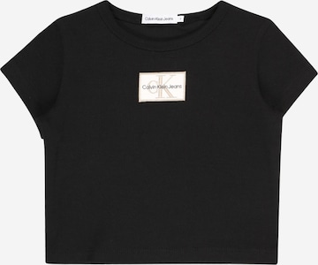 Calvin Klein Jeans - Camiseta en negro: frente