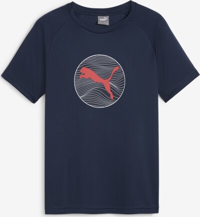 PUMA T-Shirt in navy / rot / weiß, Produktansicht