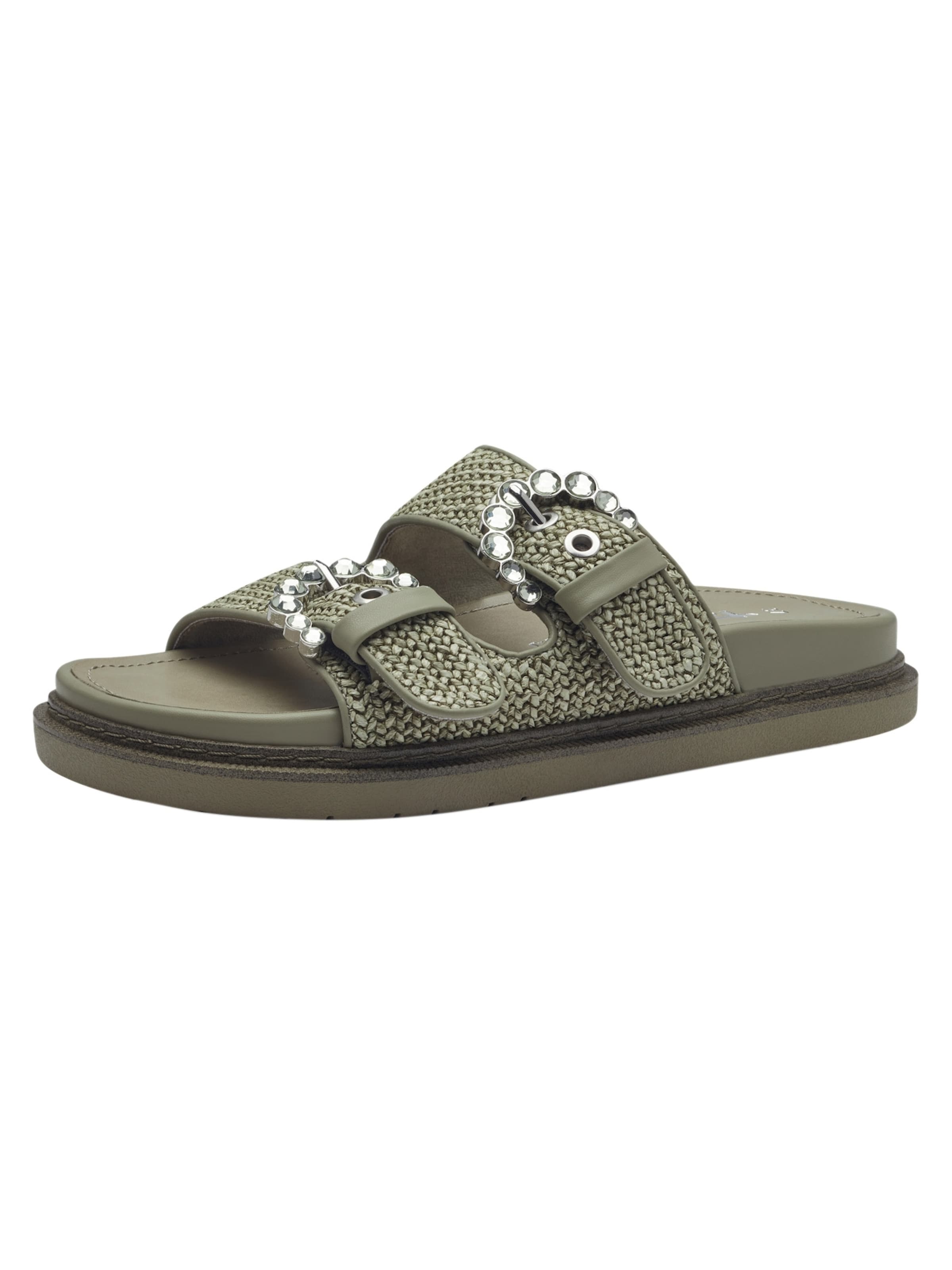 Tamaris Mule in Green: front