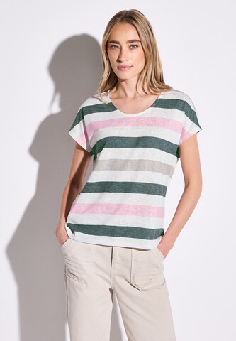 STREET ONE T-Shirt in Weiß: Vorderseite