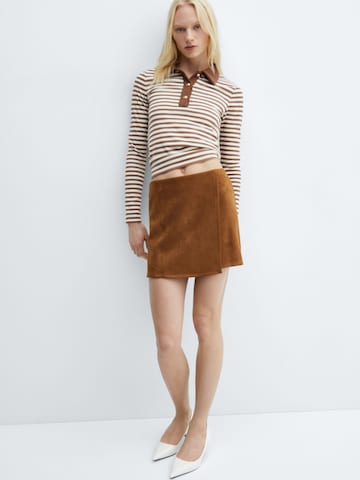 T-shirt MANGO en marron