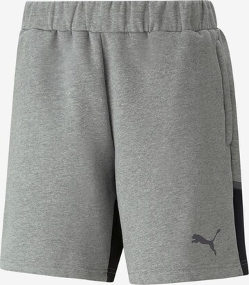 PUMA Regular Workout Pants 'Team Cup' in Grey: front