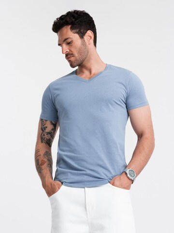 T-Shirt 'OM-TSBS-0145' Ombre en bleu : devant