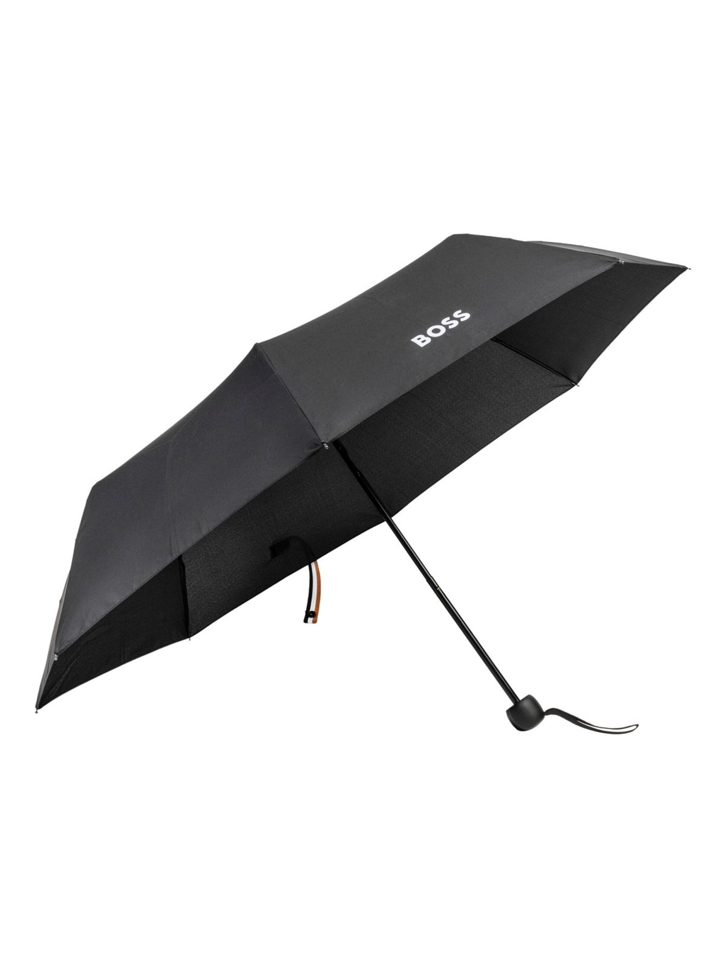 BOSS Paraplu 'Umbrella Mini Iconic' in Zwart