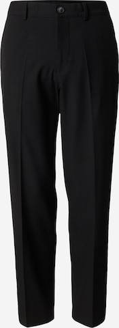 Regular Pantalon à plis SELECTED en noir : devant