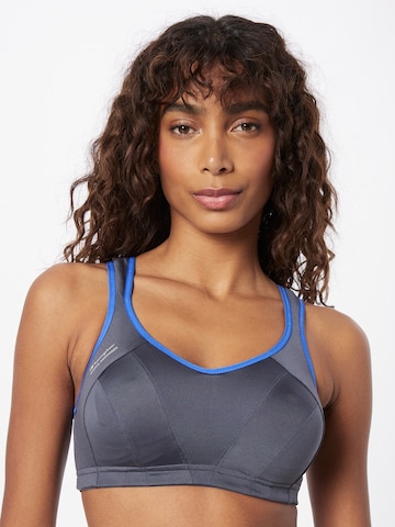 SHOCK ABSORBER Bralette Sports Bra in Blue: front