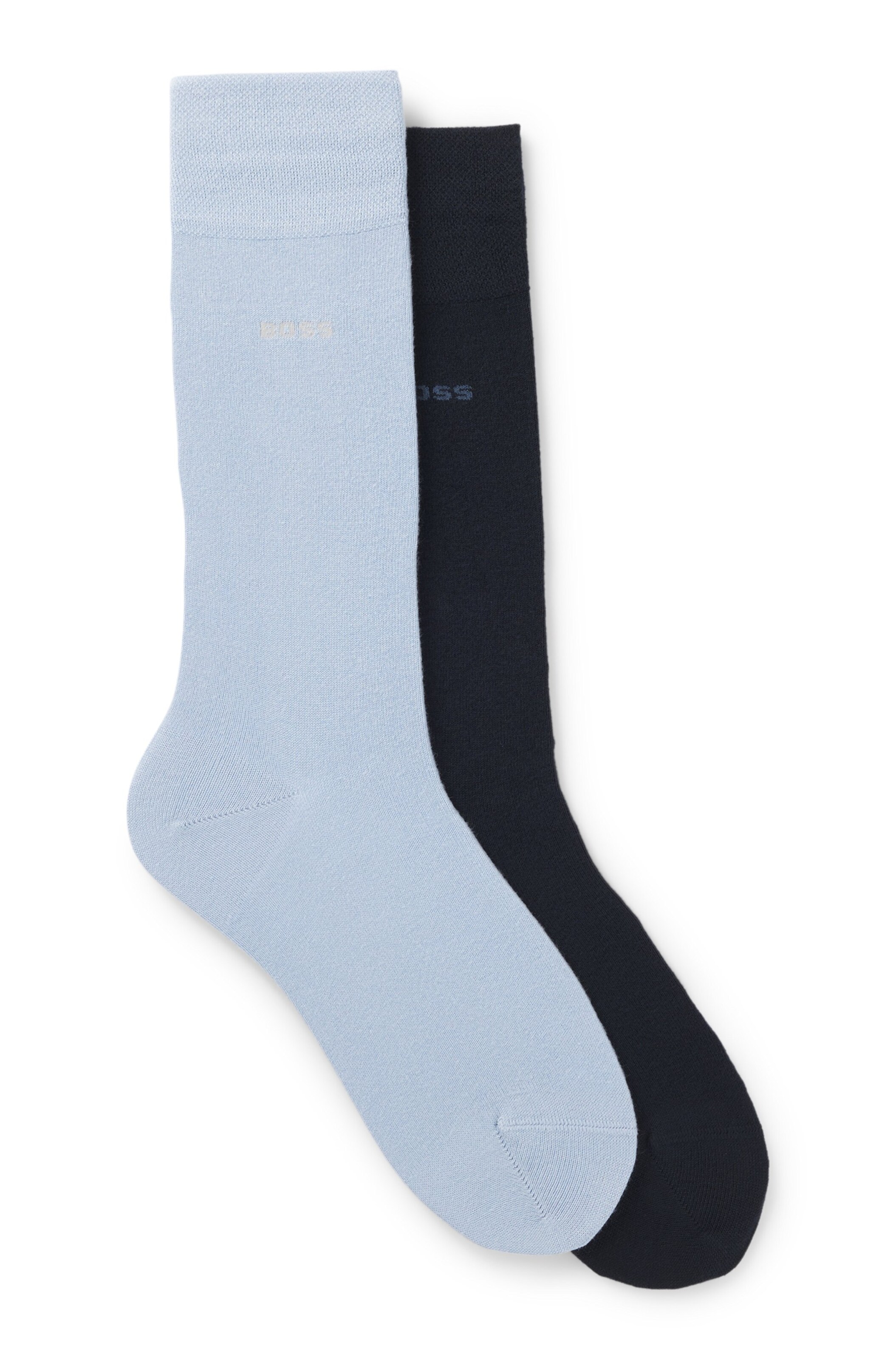 BOSS Socks in Blue: front