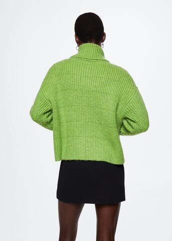 MANGO Пуловер 'Jirafe' в зелено