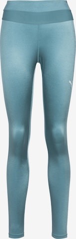 PUMA Skinny Workout Pants 'Strong Ultra' in Blue: front