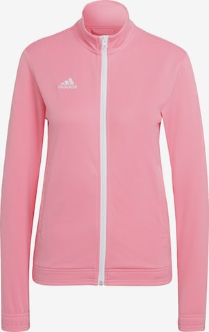 Giacca di felpa sportiva 'Entrada' di ADIDAS PERFORMANCE in rosa: frontale