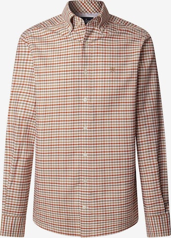 Regular fit Camicia di Hackett London in verde: frontale