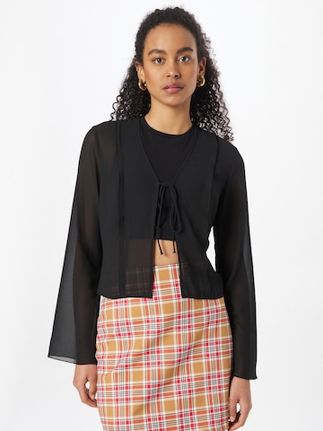 WEEKDAY Blouse 'Maddy' in Zwart: voorkant