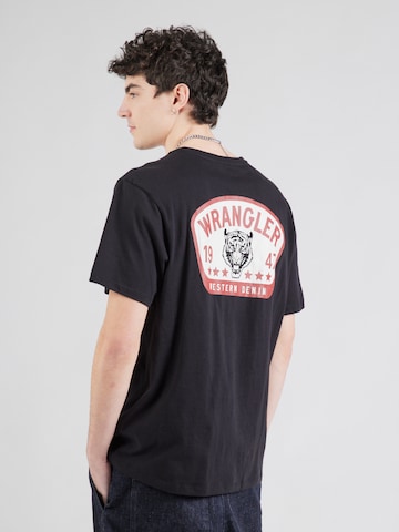 WRANGLERMajica 'GRAPHIC TEE' - crna boja: prednji dio