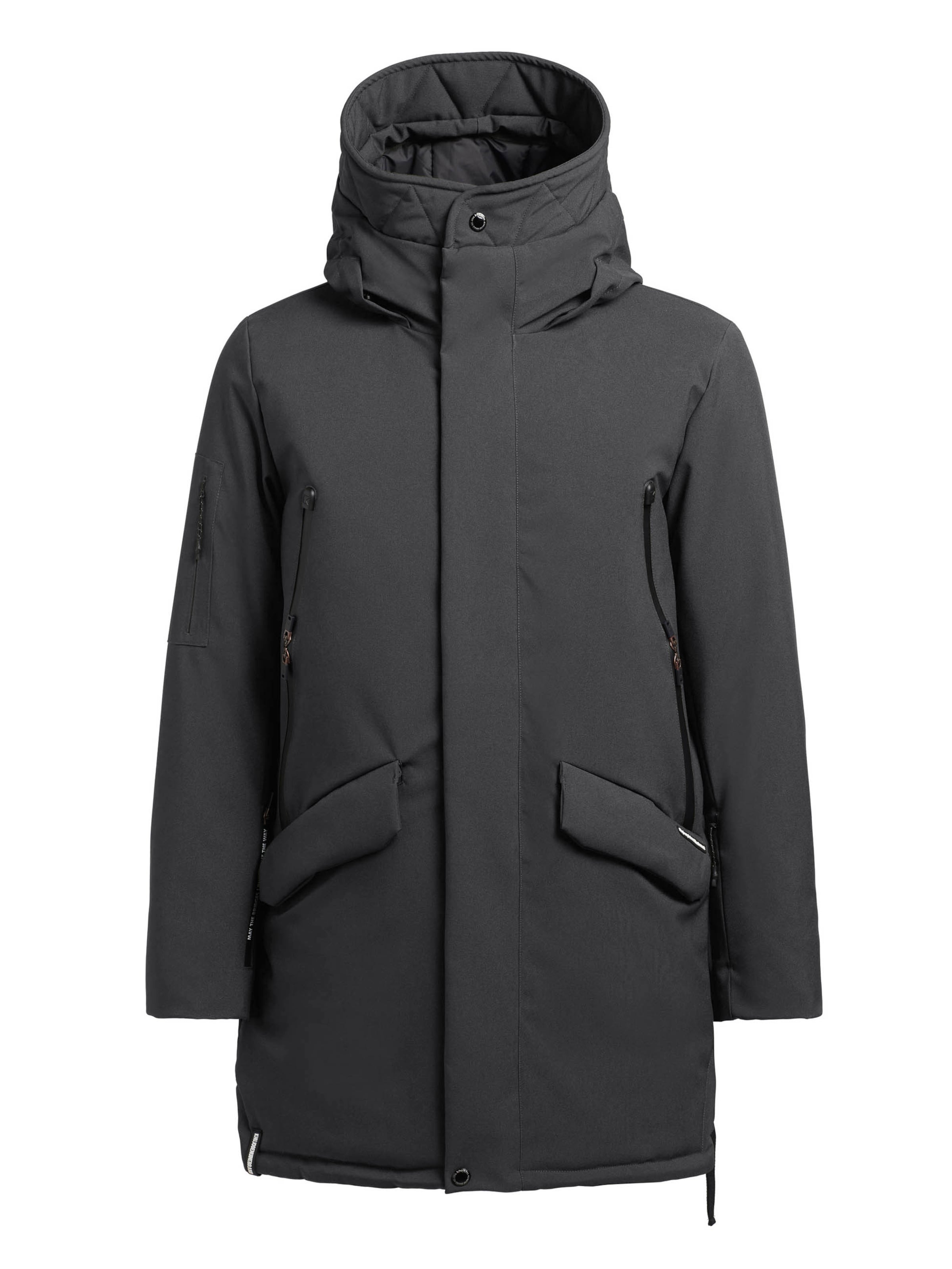 khujo Zimný kabát 'Carl2' - Sivá: predná strana