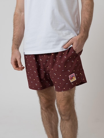 Bavarian Caps Swimming shorts 'Dolce Vita' in Brown: front
