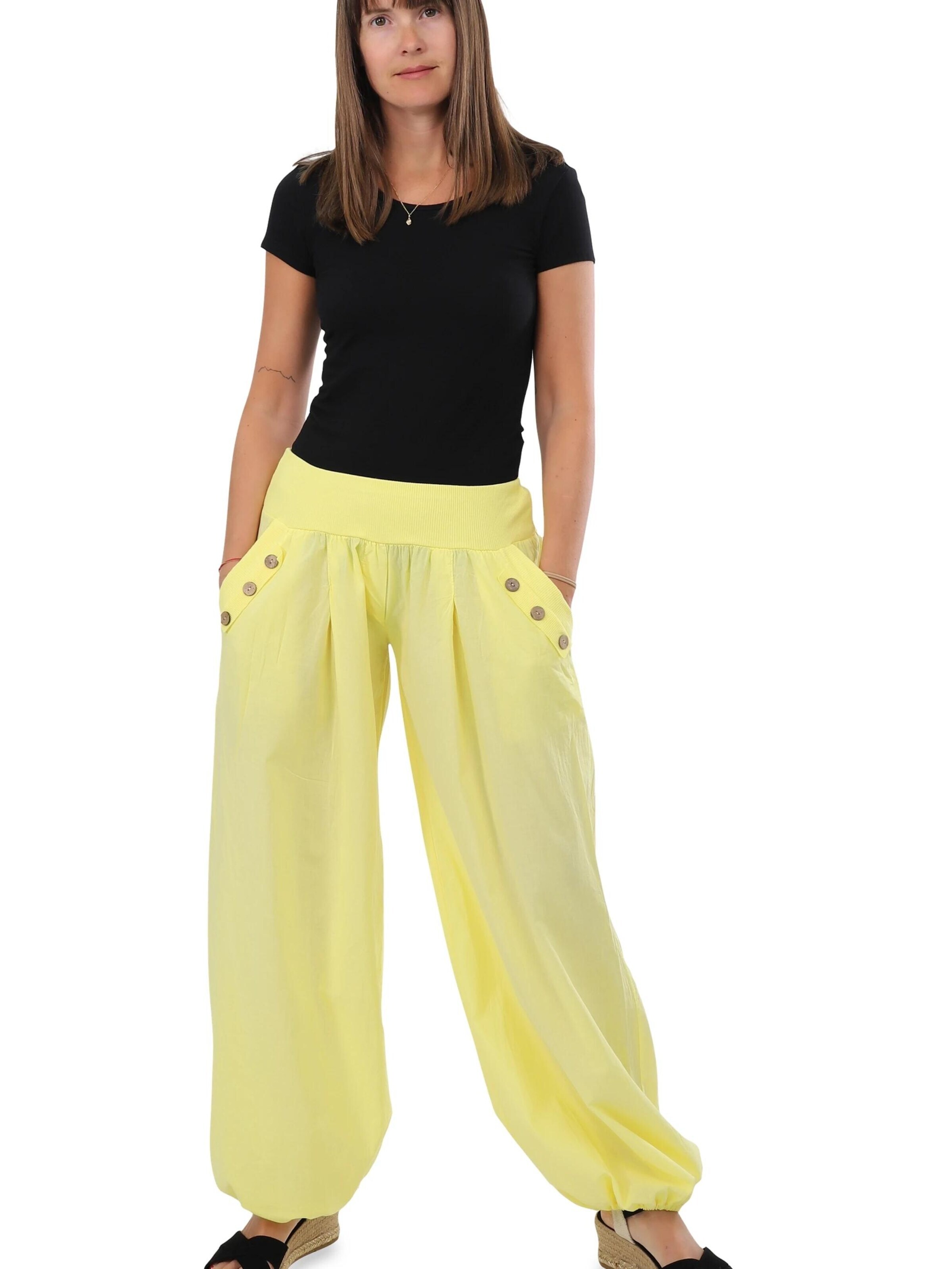 malito more than fashion Loose fit Harem Pants in Yellow