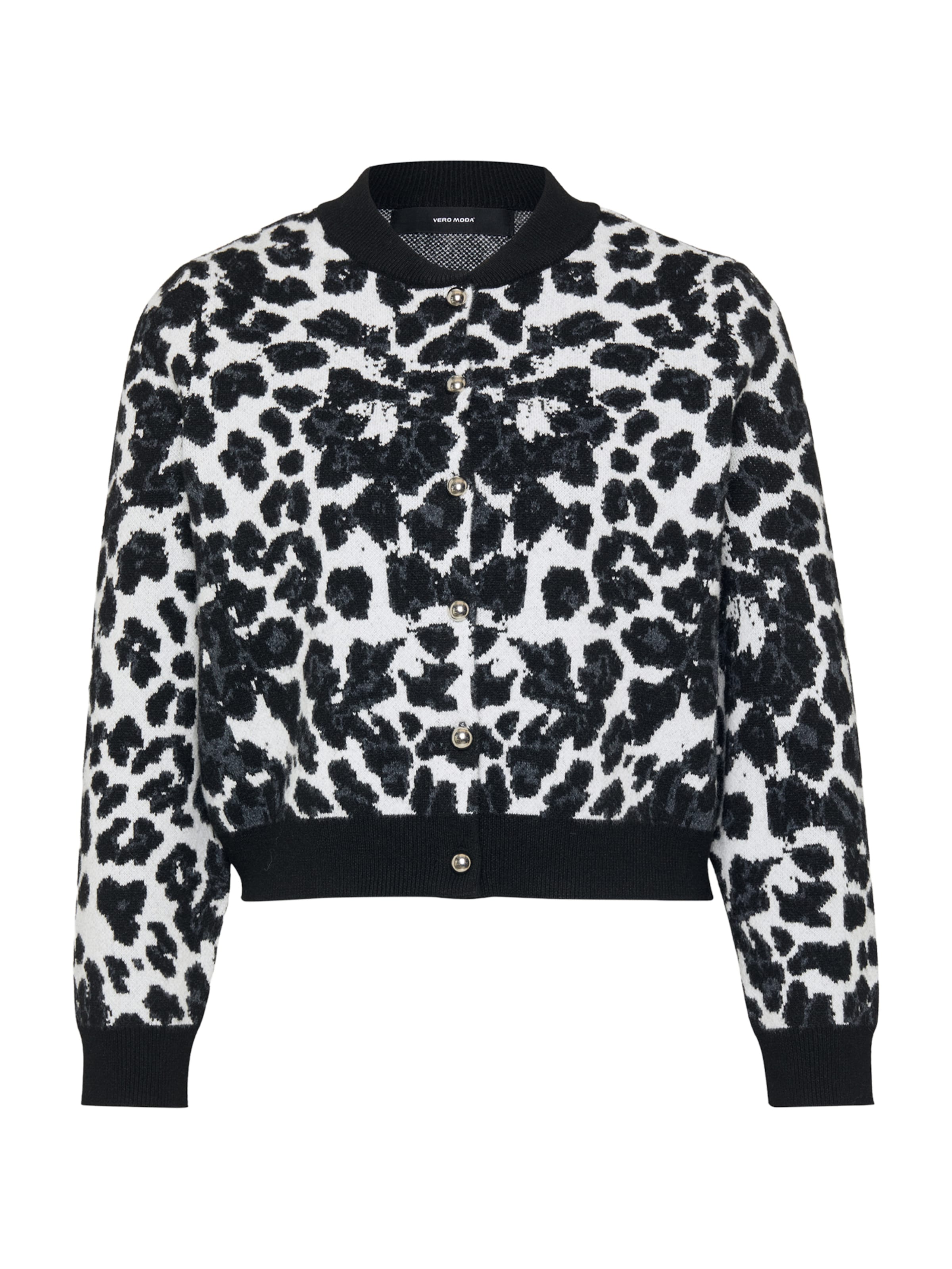 Vero Moda Petite Вязаная кофта 'VMAPPLE' в Черный: спереди