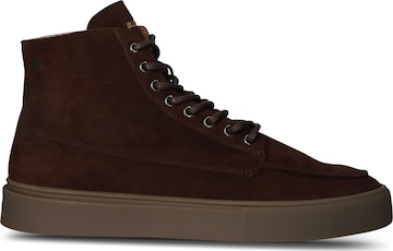 BLACKSTONE Hög sneaker 'RUBY EERO - ZIPPER' i brun: framsida