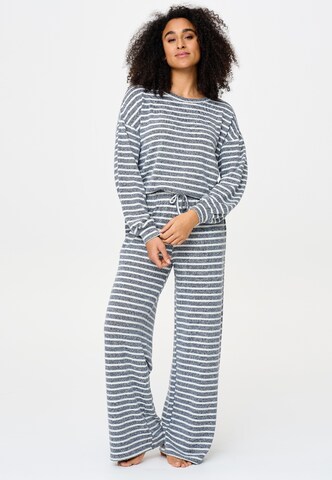 LingaDore Pyjama in Blau: Vorderseite